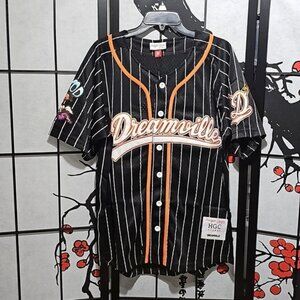 Dreamville Pinstripe Baseball Jersey Size Medium NWT